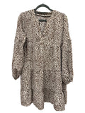 Animal Print Babydoll Dress